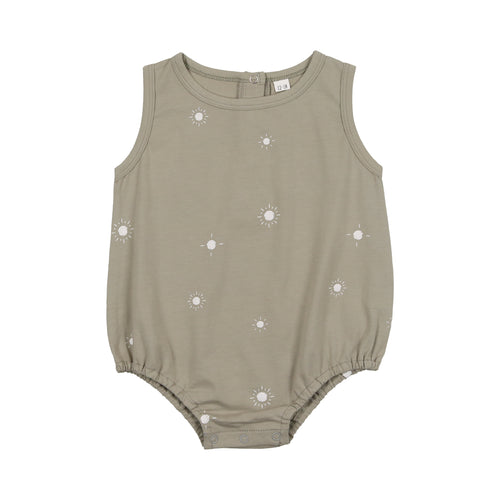 Sun Print Romper- Sage