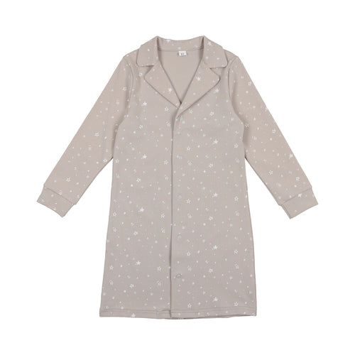 Star Print Nightshirt- Grey