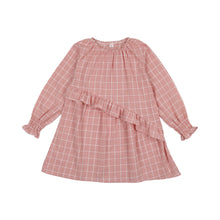 Load image into Gallery viewer, Gingham Long Sleeve Dress- Pink