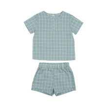 Load image into Gallery viewer, Gingham Set- Blue