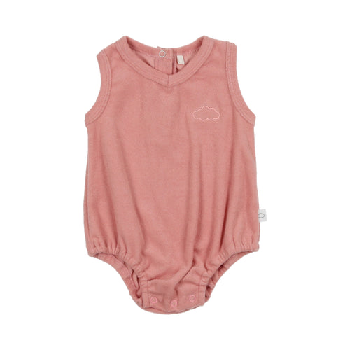 Terry Romper-Pink