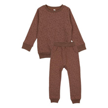 Load image into Gallery viewer, Dot Print Sweatsuit- Cocoa