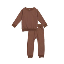Load image into Gallery viewer, Mini Cloud Sweatsuit- Cocoa
