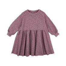 Load image into Gallery viewer, Dot Print Sweatshirt Dress- Lavender