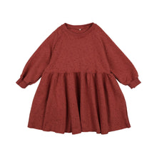 Load image into Gallery viewer, Dot Print Sweatshirt Dress- Cherry