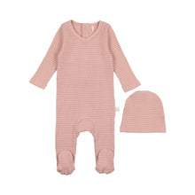 Load image into Gallery viewer, Striped Footie- Pink