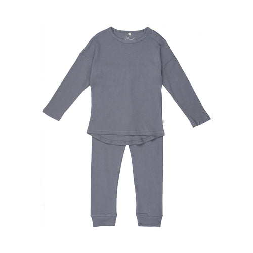 Waffle Knit Set- Blue