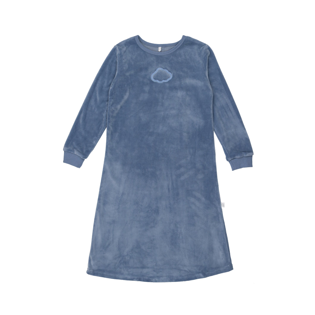 Velour Nightgown- Blue