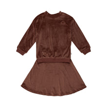 Load image into Gallery viewer, Velour Skirt Set- Cocoa