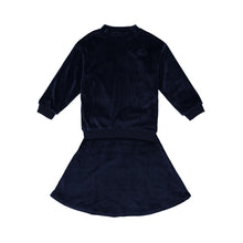 Load image into Gallery viewer, Velour Skirt Set- Navy