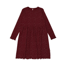 Load image into Gallery viewer, Leaf Print Dress- Maroon