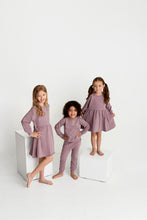 Load image into Gallery viewer, Mini Cloud Sweatshirt Dress- Lavender