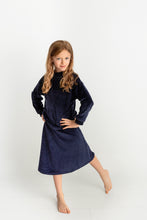 Load image into Gallery viewer, Velour Skirt Set- Navy