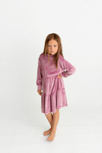 Load image into Gallery viewer, Velour Dress- Mauve